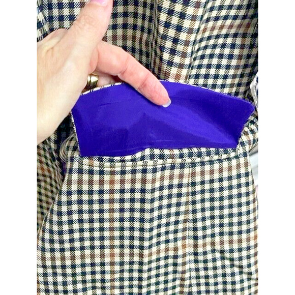 Marc Cain Womens N5 US SZ 12 Virgin Wool Plaid Blazer Jacket NWT! Retail $750 - Picture 5 of 11